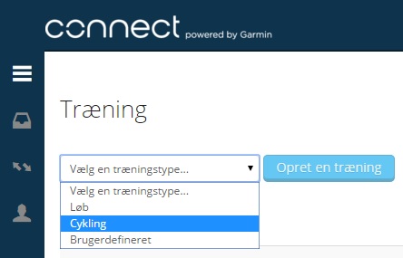 din træning på Garmin Connect